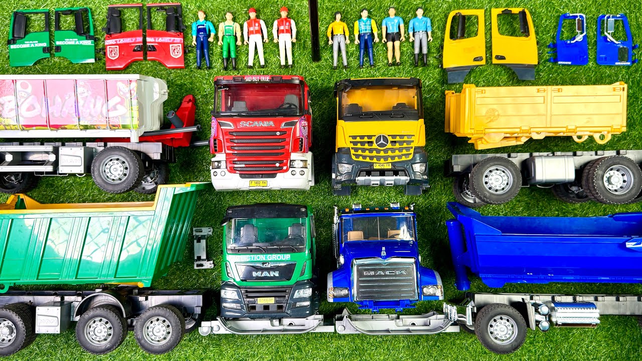 Merakit Mainan Rusak Dump Truk Pasir