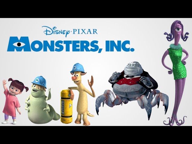 Monsters, Inc. Size Comparison  Monsters University and Monsters at Work  Character Heights 