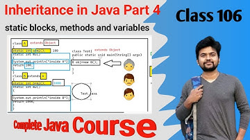 static blocks, methods and variables execution with respect to Java Inheritance. Deep Explanation.