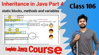 static blocks, methods and variables execution with respect to Java Inheritance. Deep Explanation.