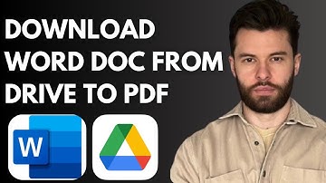 How to Download Word Document from Google Drive as PDF