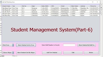 Student Management System (Part-6)