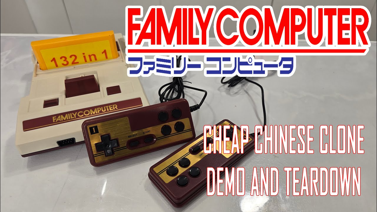 Cheap Chinese Famicom Clone - Teardown and Demo - IT'S NASTY