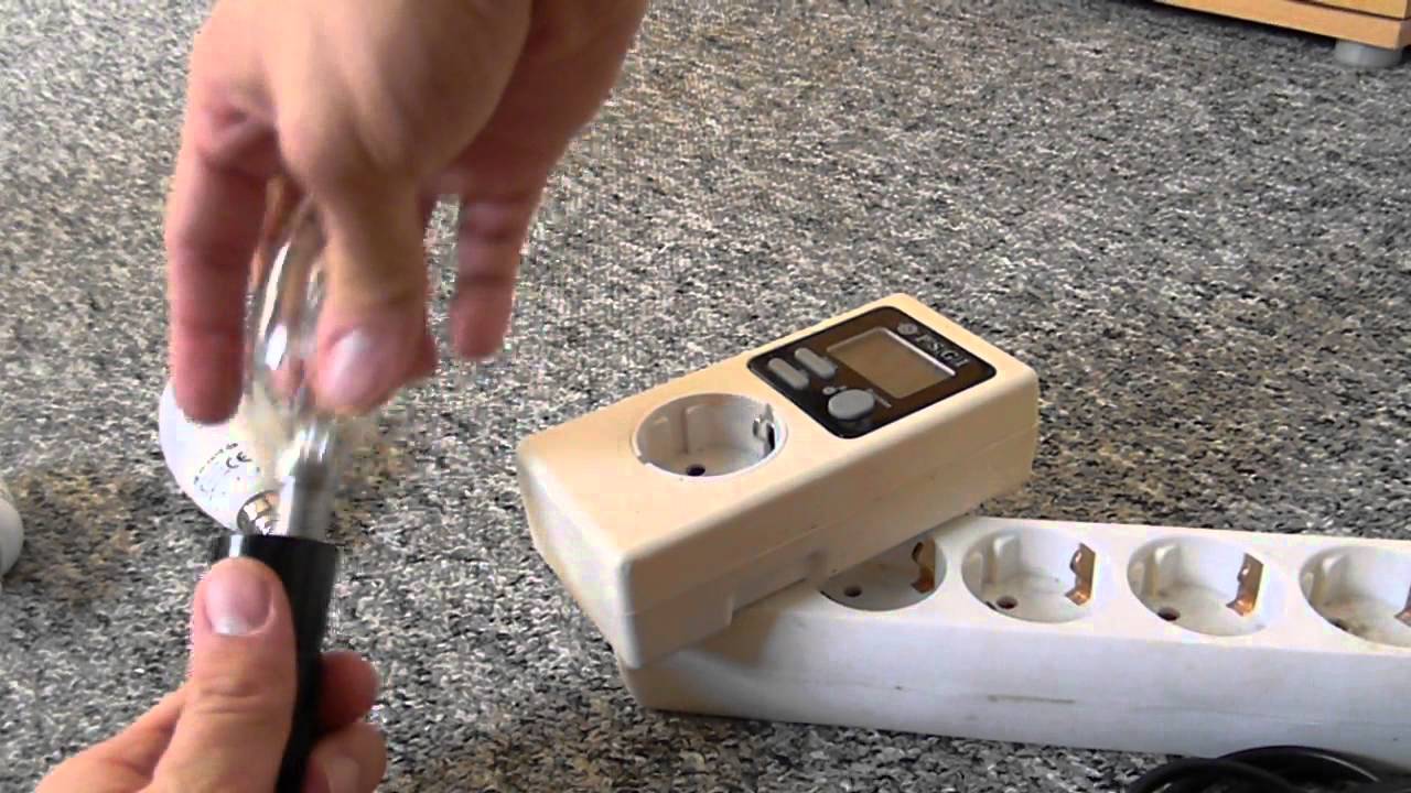 E14 Lampen im Vergleich Led vs.Glühlampe vs.  Energiesparlampe Stromverbrauch messen