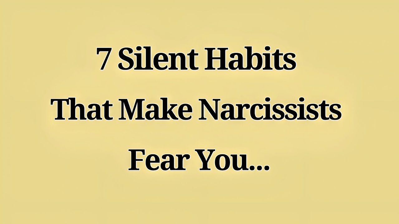 7 Silent Habits That Make Narcissists Fear You 😌🧠 | Psychology of Emotional Control & Quiet Power