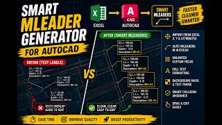 Stop Using TEXT Labels! Smart MLeader Generator for WaterGEMS & SewerGEMS | AutoCAD AutoLISP