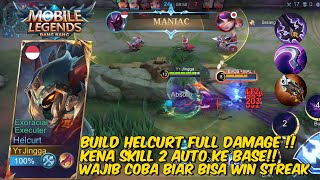 BUILD HELCURT FULL DAMAGE ‼️ KESEREMPET SKILL 2 AUTO KE BASE - Mobile Legends