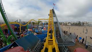 Onride: 'West coaster' 🎢 (Mounted) 4K/POV 2023 - Pacific park santa monica pier