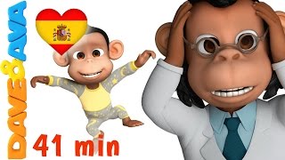 Сanciones Infantiles | Cinco Monitos  – Colección | Canciones Infantiles en Español de Dave y Ava