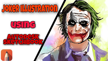Joker illustration  using Autodesk Sketchbook