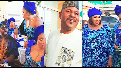 How Fathia Balogun,Saidi Balogun, Odunlade Adekola, Omoborty, Attend Adeniyi Johnson &Wife’ Naming