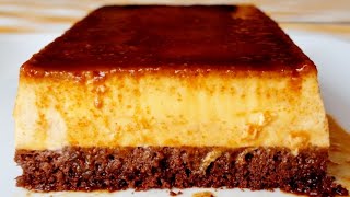 THE RICHEST AND EASIEST DESSERT, IN 5 MINUTES, ‼NO SUGAR AND WITHOUT WHEAT FLOUR‼ #chocoflan