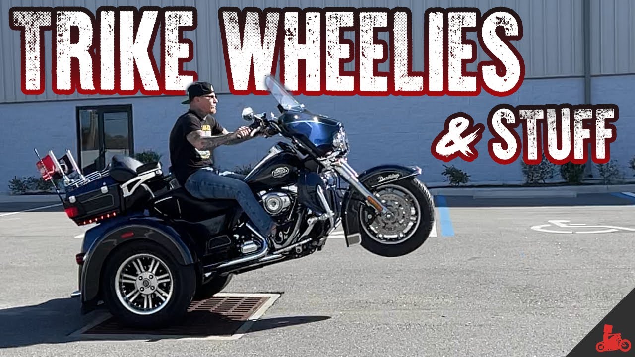 Harley Trike Wheelies and Stuff YouTube