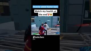 Fortnite added Siphon back!❤️‍🩹😎#fortniteshorts #fortnite