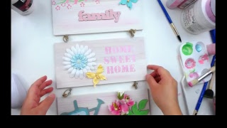 How to Make Spring/Easter Wooden Plaque Wall Decor