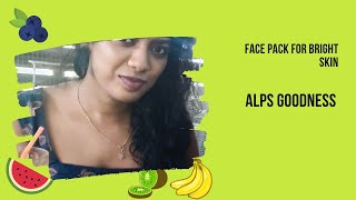 Sandal wood , multani mitti , neem , turmeric face pack from alps goodness