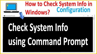How to check system info using command prompt | Windows | Tech Knowledge Tutor