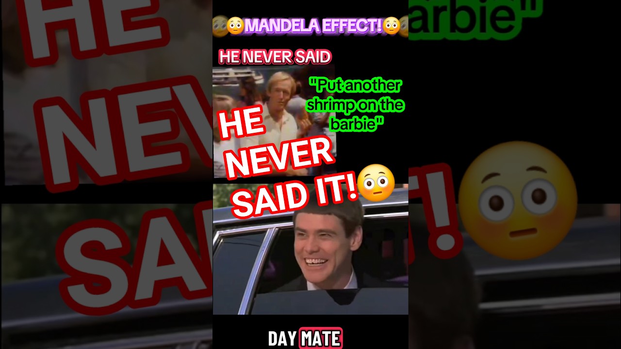 HE NEVER SAID "Put another shrimp on the barbie" Mandela Effect. Paul Hogan, Dumb and Dumber