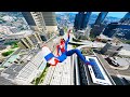 GTA 5 Spiderman Falling of Highest Buildings &amp; Stunts-  (Euphoria Ragdolls)