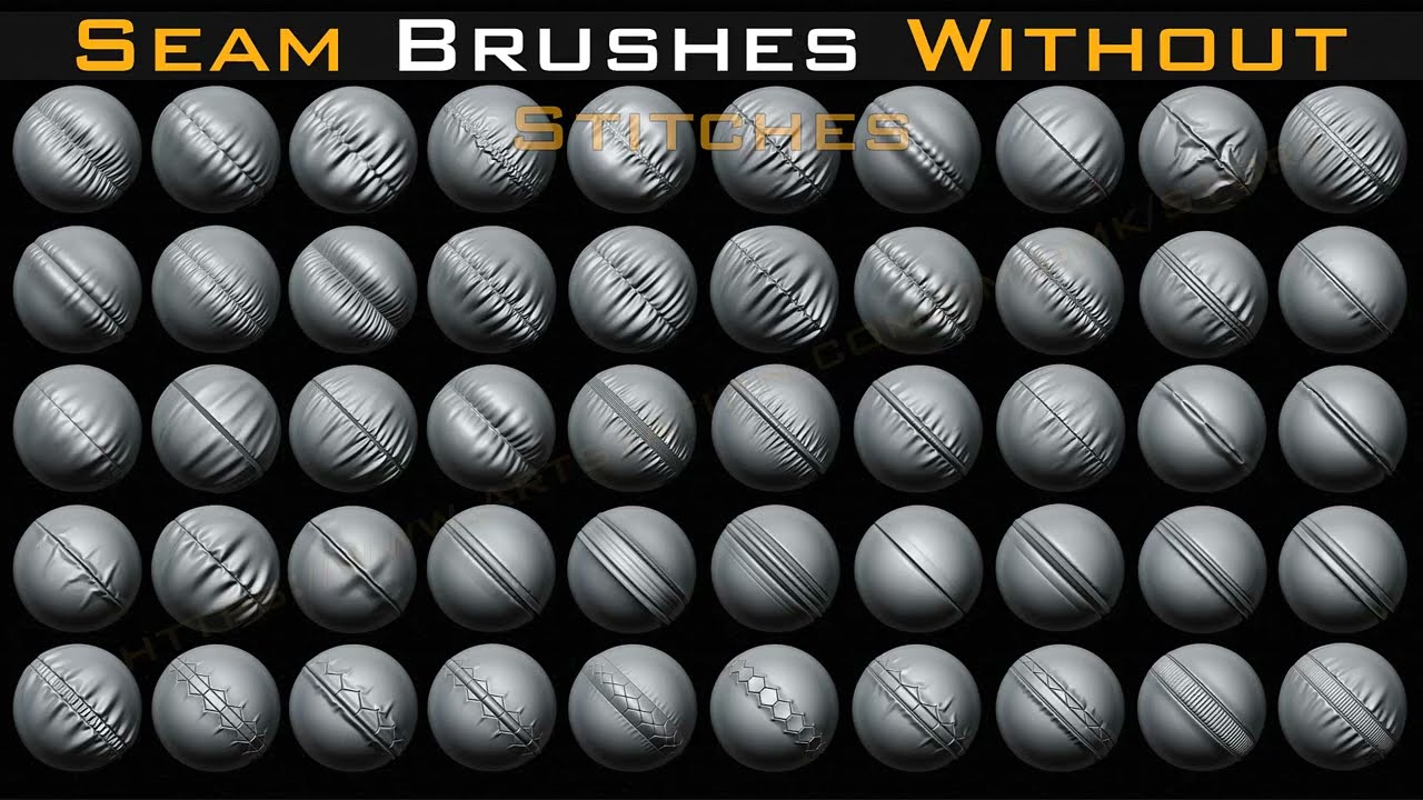 Seam Brushes Without Stitches 4k Alpha Vol 08 Video Demo