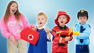 amelia avelina and arthur learn about police doctor and fireman professions