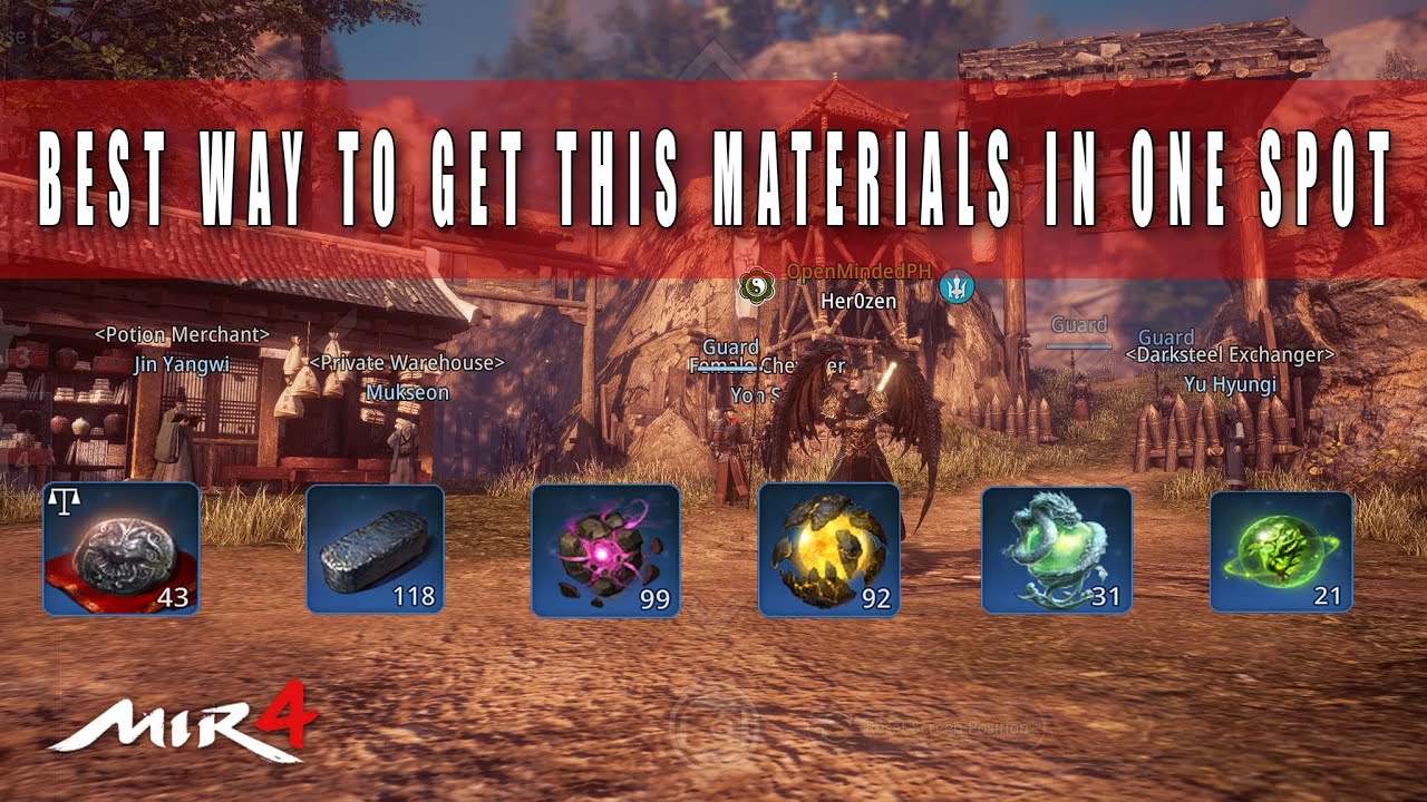 Mir4 - Tips for beginners | How to get many old silver | Easy craft your rare weapon and armor