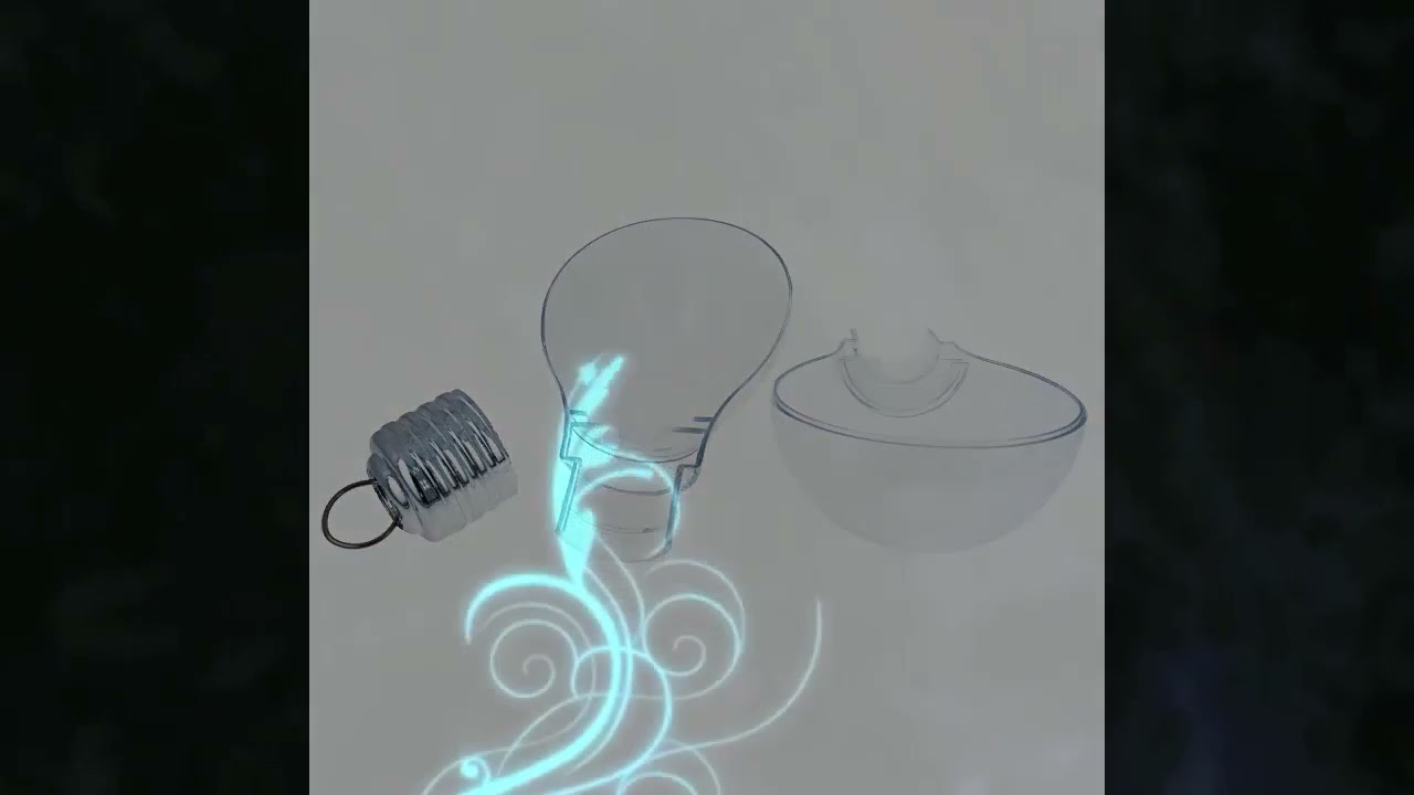 Clear Plastic Light Bulb Ornaments 133.35 mm (5.25 Inches)