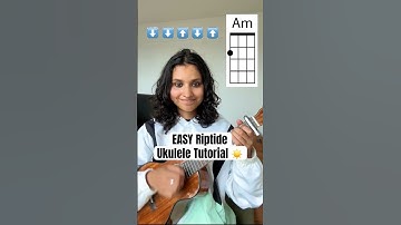 How To Play Riptide - Vance Joy on Ukulele (EASY TUTORIAL) ☀️ #shorts
