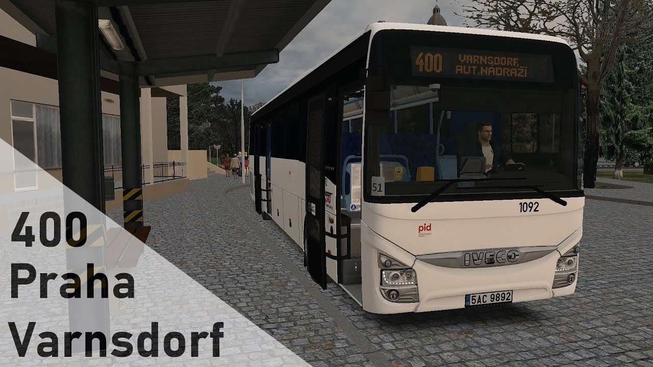 OMSI 2 | 501400/1016 - Praha,Střížkov - Varnsdorf,aut.nádr. | Iveco Crossway LINE 12m Ev.č. 1092