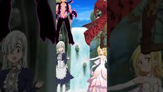 meliodas y elizabeth vs ban y elaine #sevendeadlysins #anime #capcut #edit #sds screenshot 4