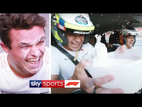 Carlos Sainz & Lando Norris take on hilarious McLaren Milk Challenge ??