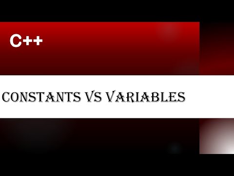 Constants vs Variables in C++ - YouTube