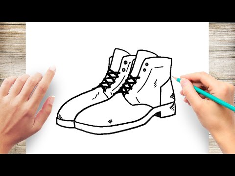 How To Draw Boots Step by Step