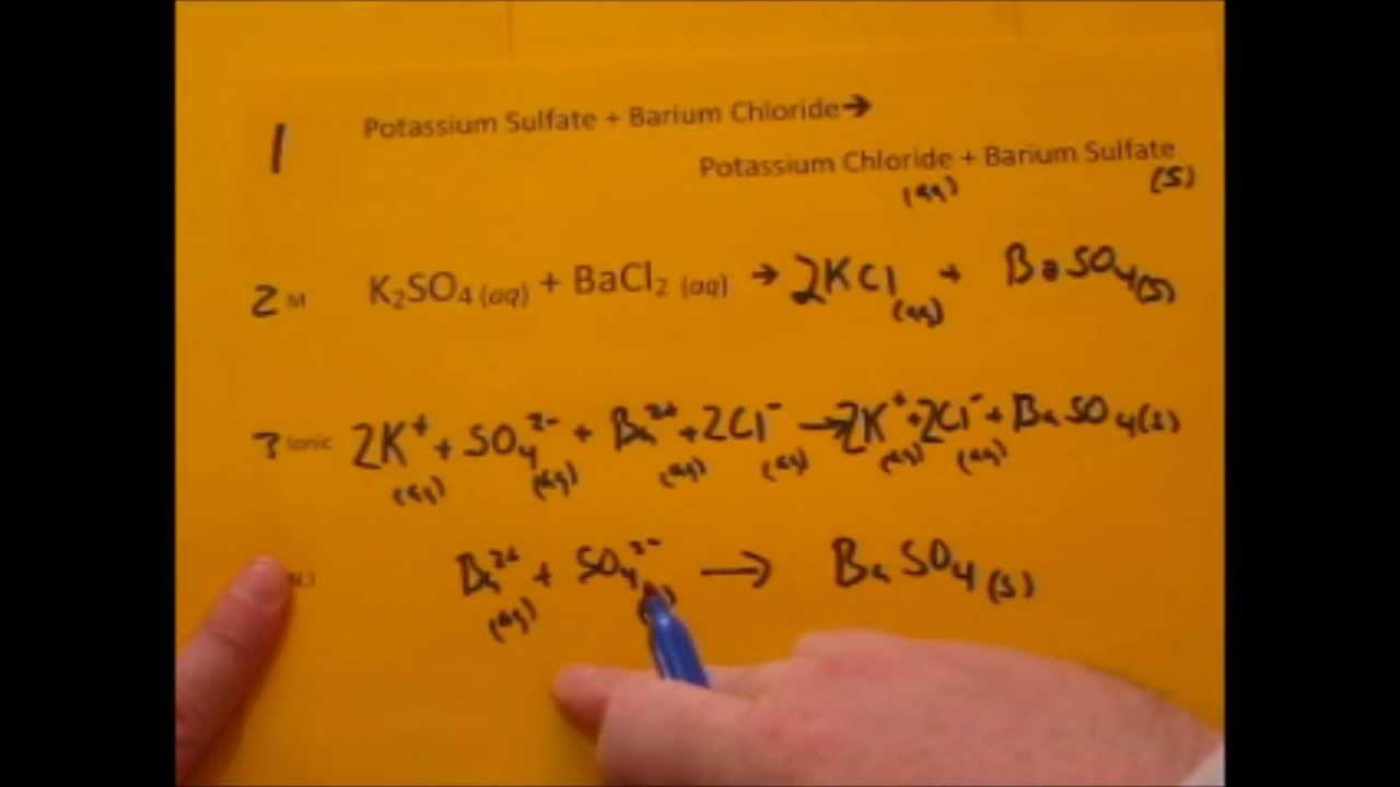 Net Ionic Equation Writing (from Formulas)