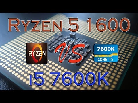 RYZEN 5 1600 Vs I5 7600K - BENCHMARKS / GAMING TESTS REVIEW AND COMPARISON / Ryzen Vs Skylake