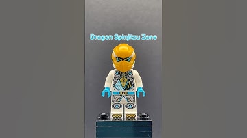 Custom LEGO Ninjago Dragon Spinjitzu Zane Minifigure