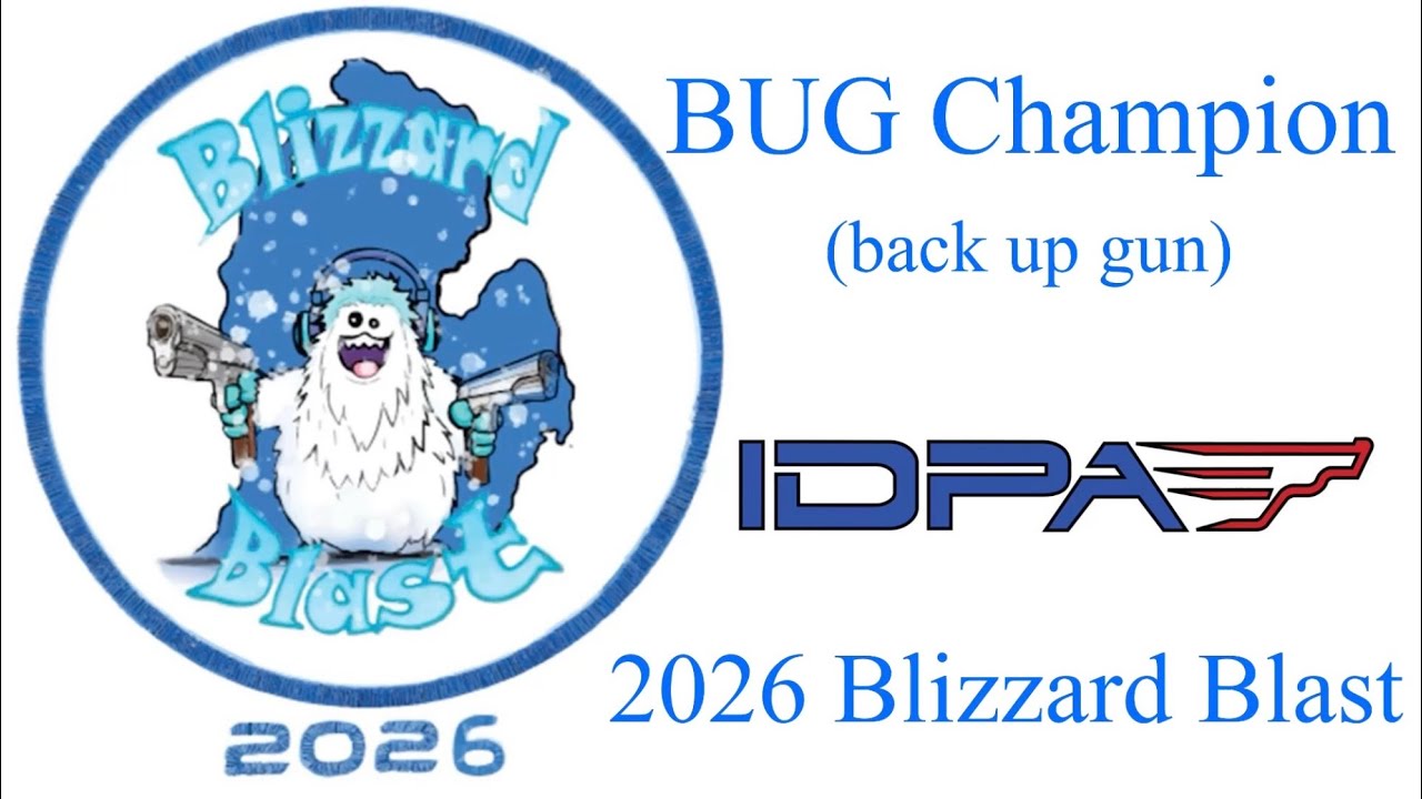 Чемпион дивизиона BUG турнира Blizzard Blast IDPA 2026 года