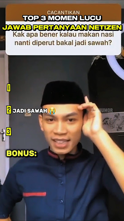 TOP 3 Jawab Pertanyaan Netizen Ngakak #lucu #ngakak #beranda