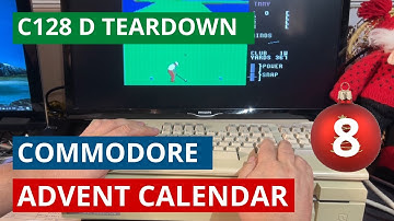 December #8 - Commodore 128D teardown, cleaning and testing - Commodore advent calendar 2021