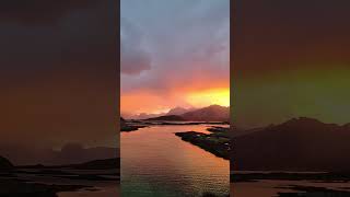 Lofoten sunset watch it now #shorts