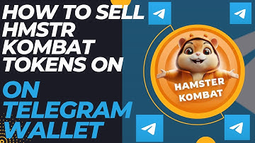 How to sell HMSTR Kombat Tokens on Telegram wallet || step-by-step ||#hamsterkombat #telegramwallet