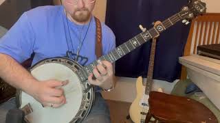 PDF Sample Freight Train Bluegrass Banjo guitar tab & chords by Anthony Howell.