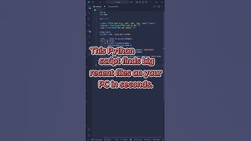 Find Big Files Instantly with Python 🔥