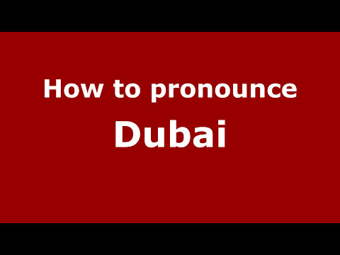 pronounce dubai arabic