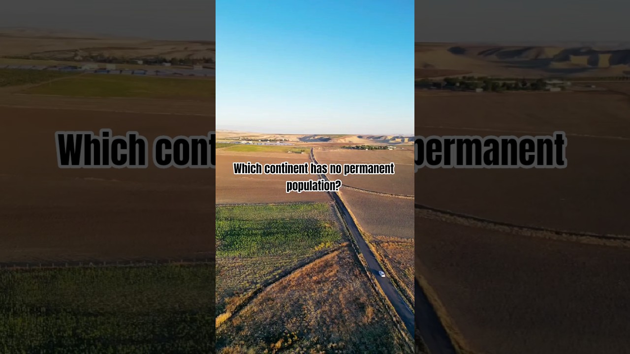 Which Continent Has No Permanent Population? | GK Quiz Shorts | MCQ Mark | Educational Information