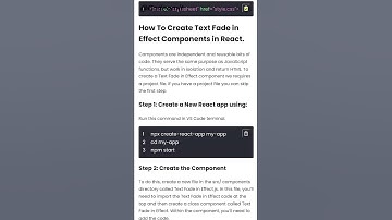 Fade in Text using HTML,REACT,ANGULAR