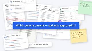 Document control walkthrough: one SOP, from template to approved version