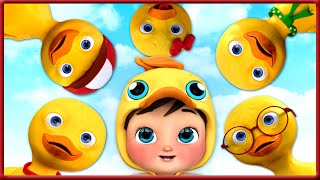 Five Little Ducks | 🍌 Banana Cartoon 3D Nursery Rhymes Baby & Kids Songs 🍌