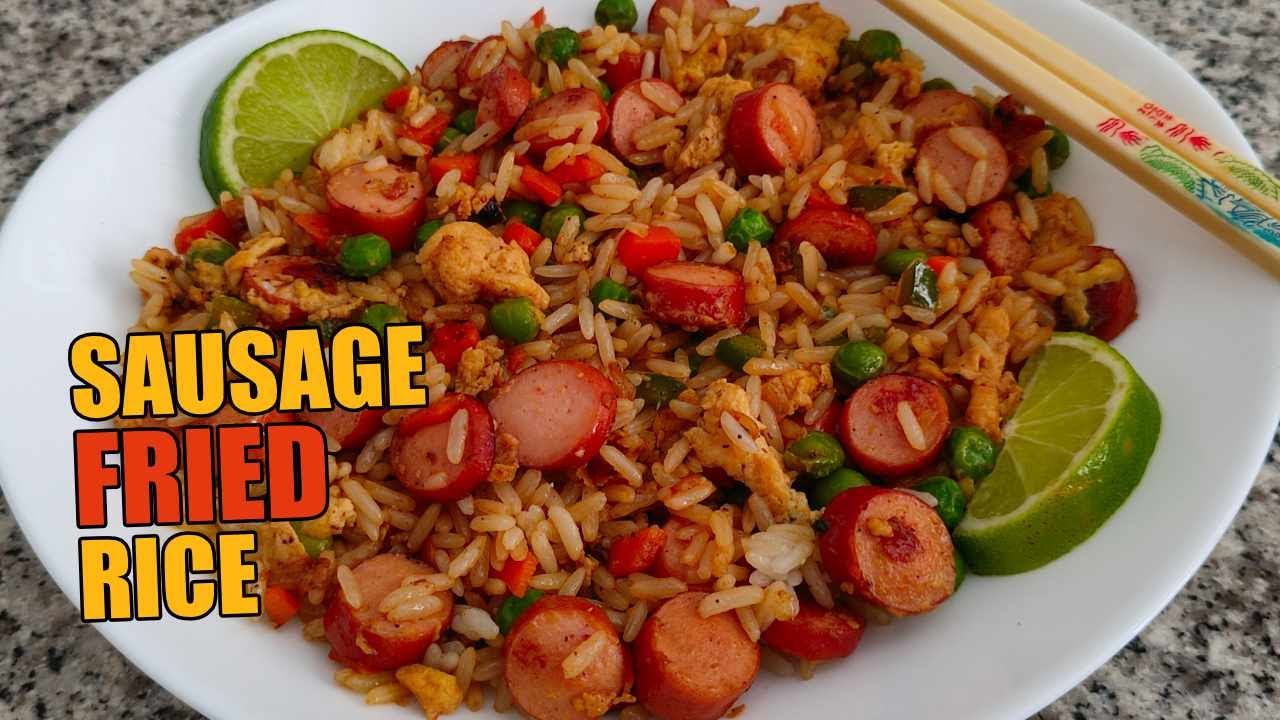 Sausage Egg Fried Rice 😋🍚 Sausage Fried Rice Sausage Rice friedrice