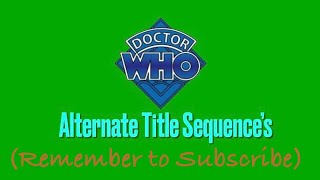 Various Minecraft Doctor Who Series 3 Title Cards